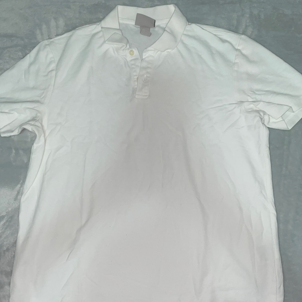 Plain White Collared Shirt